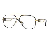 Versace Uomo Versace VE1287 1443 Montature da vista Acciaio Nero Pilot Normale