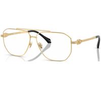 Versace Uomo VE1307 1002 Montature da vista Metallo Oro Trasparente Pilot Normale