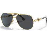 Occhiali da sole Versace Ve2236 cod. colore 100287 Unisex Pilot Oro
