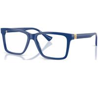 Versace Uomo VE3328 5450 Montature da vista Acetato Blu Trasparente Squadrata Normale