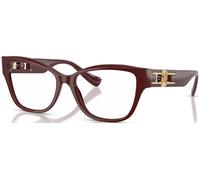 Versace Donna VE3347 5515 Montature da vista Acetato Rosso Trasparente Pillow Normale