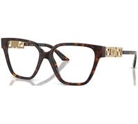 Versace Donna VE3358B 108 Montature da vista Acetato Tartaruga Trasparente Geometrica Normale