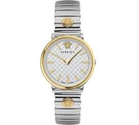 Versace VE8104922 V-Circle 38mm Quarzo Unisex Argento Argento, Oro 5 ATM