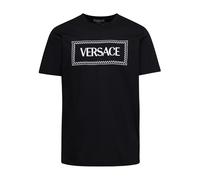 Versace - Vintage Logo Magliette e Polo Nere - - Tops - Uomo - Nero - M