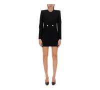 Versace - Virgin Wool Mini Dress - - Dresses - Donna - Nero - L
