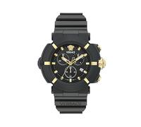 Versace Orologio Cronógrafo al Quarzo Svizzero Unisex-Adulto con Cinturino in Plastica VE0L00125
