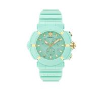 Versace Orologio Cronógrafo al Quarzo Svizzero Unisex-Adulto con Cinturino in Plastica VE0L00325