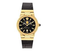 Versace Orologio Analogico al Quarzo da Donna con Cinturino in Pelle VE7G00123