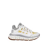 Versace White Fabric Athletic Sneakers - EU38.5/US8.5