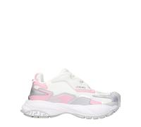 Versace White Fabric Chunky Sneakers - EU36.5/US6.5