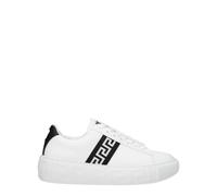 Versace White Leather Low Top Sneakers - EU35/US5