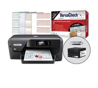 VersaCheck HP OfficeJet Pro 8210 MXE MICR Check Printer X9 Platinum 5-User Check Software di stampa Bundle, MICR Black & Color