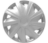 VERSACO SET 4 PEZZI COPRICERCHI UNIVERSALI RUOTE 16" POLLICI CRAFT SILVER