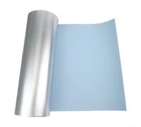 VersaGenius Chic - Adesivo da parete in schiuma di lino 3D, 50 cm x 10 m, per interni di casa, impermeabile e per condizioni di umidità elevata (blu)