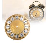 VersaGenius Quadrante in alluminio, numeri romani, quadrante, numeri romani, quadrante rotondo da parete, per ufficio, casa