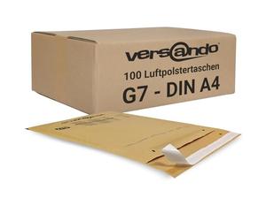 Versando LUPOBG100, buste imbottite, 250 x 350 mm , G7 (17) G/4, marrone / oro, 100 pezzi