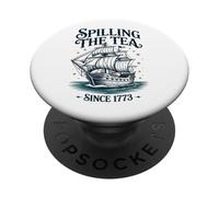 Versare il tè dal 1773 Insegnante di storia 4 luglio PopSockets PopGrip Adesivo