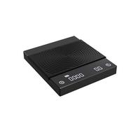 Versare sopra la bilancia for caffè ed espresso, bilancia elettronica con timer automatico, bilancia da cucina 0,1 g/2 kg,Bilancia di precisione(Noir)