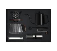 Versare sopra la Macchina per Il caffè Set 7 Pezzi Barista Kit Ceramica Grinder Gooseneck Kettle Dripper Dripper Scala Filtri per la Produzione di Birra di casa