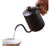 Versare sopra,Versare sopra il caffè - gocciolamento manuale con ugello a collo di cigno riscaldato | Caffettiera da campeggio in acciaio inox, caraffa da caffè da 600 ml per uso d