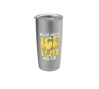 Versare un po 'di tè freddo su di me Ice Tea Bicchiere termico in acciaio inox doppia parete