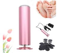 Versaselect Electric Foot Callus Remover, Versaselect Callus Remover with 60PCS Sandpaper Disk, Adjustable Speed 360 Rotation Pain-Free Foot Sander, Professional Pedicure Tool for Men Women (Pink)