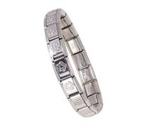 Versatile ciondolo italiano in acciaio inox robusto collegamento artigianale forniture portatili per creazione unica gioielli da indossare tutti i giorni, Misura unica, come descritto