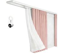 Versatile doppio ain Track System 5.1m/16.73ft Alluminio Rail Drapery Hardware per Slish divisori e Home Decor