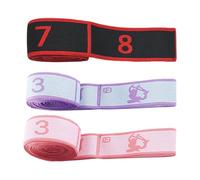 Versatile Exercise Band - Workout Strap for Yoga Practice | Polyester Cotton and Latex Thread, Compact 35.43x1.57in Shape, 60g Lightweight Design, Numbered Sections