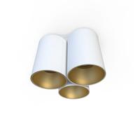 Versatile Faretto Spot da Soffitto Oro Bianco 3x GU10 Piccolo B: 16,5cm Montata