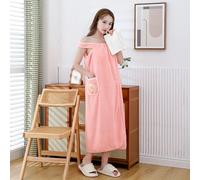 Versatile Indossabile Asciugamano Morbido Assorbente che Fa il Bagno E la Doccia