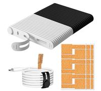 Versatile legante in silicone, organizzatore riutilizzabile, pratico strumento di gestione 'ufficio, 20 e 18 etichette colorate, ordinamento di pratica