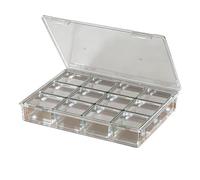 Versatile organizer per artigianato con sezioni interne per tenere perline bottoni e forniture artistiche ordinatamente organizzati scatola organizer per attrezzi