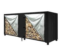 Versatile organizer per legna da ardere per tronchi e legna da ardere, copertura per fogli di tarpaulin, senza sforzo, per memorizzare il protettore interno, supporto per protocolli esterni, articolo