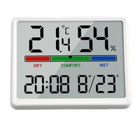Versatile orologio da parete digitale display LCD monitoraggio temperatura e umi