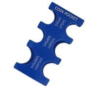 Versatile portamonete con design elegante e divisioni personalizzabili per una gestione efficiente dei pezzi, Blu