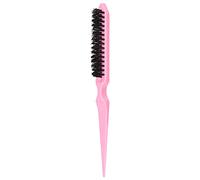 Versatile Presa in Giro per la Spazzola per Capelli Stili Soffici - Nylon Portatile e Impugnatura di Plastica Barba e Strumento di Acconciatura in Rosa