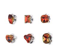 Versatile Resina Chiodo Strass 5 pezzi/sacchetto Decorazioni Belle E Durevole Per Il Salone O Uso Domestico