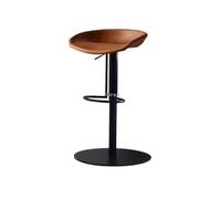 Versatile Sedia da bar in ferro di lusso leggera, sedia isola di cassa di fascia alta, sgabello alto girevole moderno, può sollevare un'altezza di seduta da 57 a 78 cm Moderno(arancione)