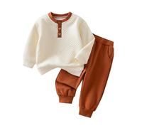 Versatile set da due pezzi per l'inverno, felpa a maniche lunghe, pantaloni da allenamento abbinati per una vita ottimale nella vita di tutti i giorni, comoda felpa con pantaloni da jogging per