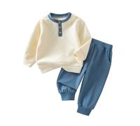 Versatile set da due pezzi per l'inverno, felpa a maniche lunghe, pantaloni da allenamento abbinati per una vita ottimale nella vita di tutti i giorni, comoda felpa con pantaloni da jogging per