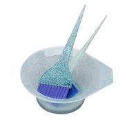 Versatile Set di Pennelli per Tintura per Capelli con Maniglia Anti -slittamento Facile Usatura di Casa e Salone - Pettinatura Tinte Parrucchiere 3pcs e Pennello Colorare in Rosa (BLUE)