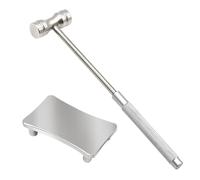 Versatile set di strumenti per la riparazione di orologi con martello rotondo e base in acciaio a quattro gambe adatto per officine di riparazione orologi e progetti domestici Set di blocchi per