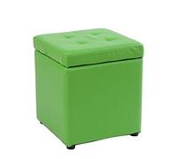 Versatile sgabello quadrato imbottito in finta pelle, sgabello per trucco, scarpiera, funzionale divano ottomano per arredamento elegante per la casa