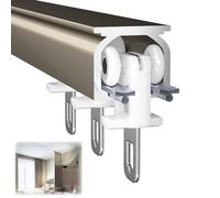 Versatile sistema di binari per tende in alluminio, 0,5 m, 1 m, 6 m, resistente alla ruggine, divisorio per doccia, soggiorno, camera da letto, facile installazione, elegante soluzione per la
