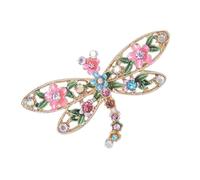 Versatile spilla alla moda con design a libellula, adatta per vari abiti, aggiunge eleganza unica al tuo ensemble Spilla a libellula luminosa, One Size, come descritto