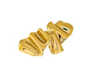 Versatile spilla pieghettata in acciaio inox qualsiasi outfit moda pin angelo spilla, One Size, come descritto