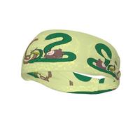 Versatile Sports Headband Sunflower Seeds Snake Print - Stretchy Moisture Wicking Headband for Yoga Fitness