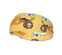 Versatile Sports Headband with Squirrel Print Sunflower Seeds - Stretchy Moisture Wicking Headband for Yoga Fitness