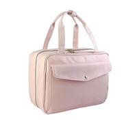 Versatile Toiletry Bag PU Leather Waterproof Portable for Toiletries Brushes